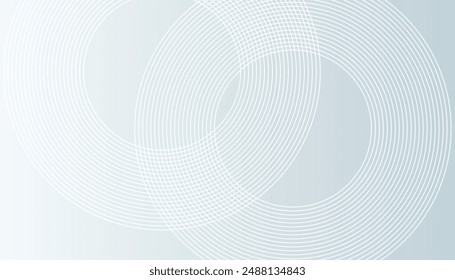 abstract background with geometric shapes. White circle lines pattern. Minimal geometric design. Futuristic concept. Suit for cover, poster, banner, brochure, header, presentation, web, flyer