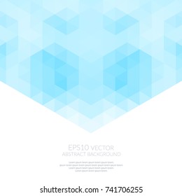 Abstract background of geometric shapes. White space for text.
