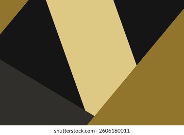 abstract background with geometric shapes in yellow, black and brown colors