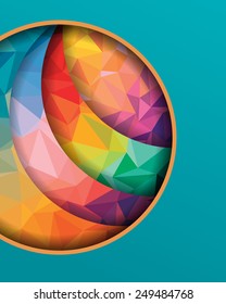 Abstract background with geometric shapes.Vector illustration.