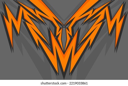 Abstract background with geometric sharp arrow pattern. Abstract racing ornament