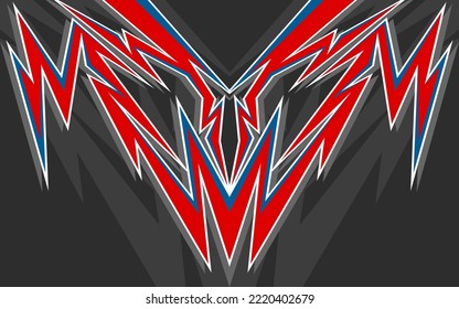 Abstract background with geometric sharp arrow pattern. Abstract racing ornament