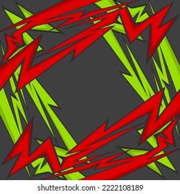 Abstract background with geometric sharp arrow pattern