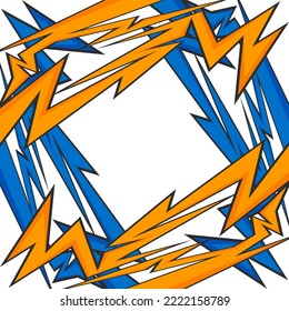 Abstract background with geometric sharp arrow pattern