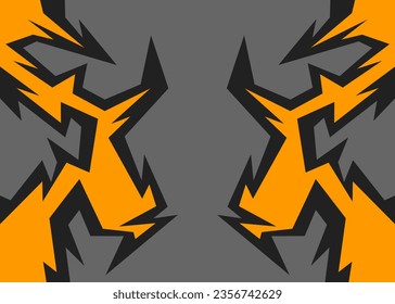 Abstract background with geometric sharp and spike line pattern. Geometric tribal pattern