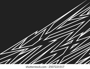 Fondo Abstractas con el patrón geométrico de la línea del pico y con un poco de área del espacio de la copia