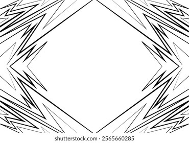 Abstract background with geometric spike line pattern and with some copy space area