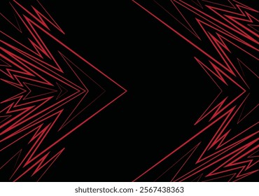 Abstract background with geometric spike line pattern and with some copy space area