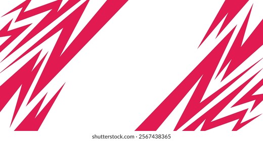 Abstract background with geometric spike line pattern and with some copy space area