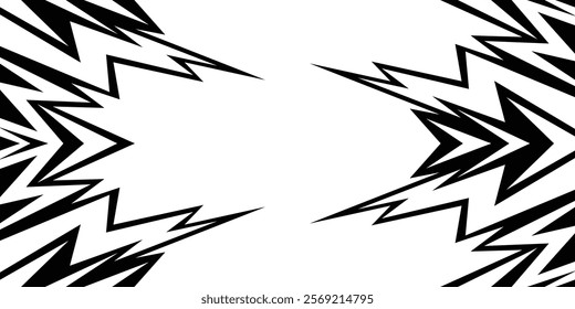 Abstract background with geometric spike line pattern and with some copy space area