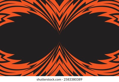 Abstract background with geometric spike line pattern and with some copy space area