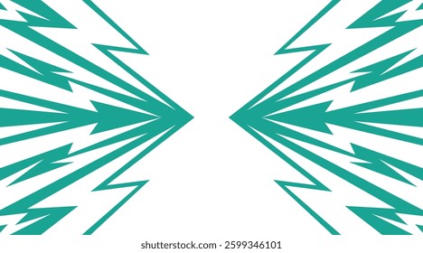 Abstract background with geometric spike line pattern and with some copy space area