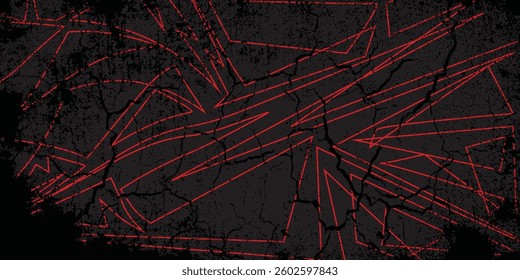 Abstract background with geometric spike line pattern