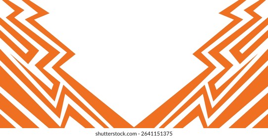 Abstract background with geometric spike line pattern and with some copy space area.