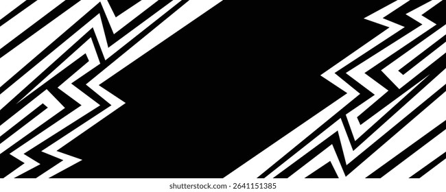 Abstract background with geometric spike line pattern and with some copy space area.