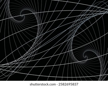 Abstract background Geometric Spiral Art