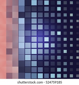 Abstract background of geometric square mosaic tiles. Vector illustration