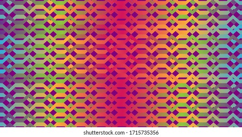 abstract background in geometric style and rainbow coloring
