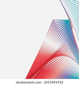 abstract background with geometric  technology  lines on left and empty space for text on right, banner deign, broacher