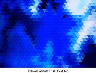 Fondo abstracto con textura geométrica. Tonos azules claros. Ilustración vectorial de material.
