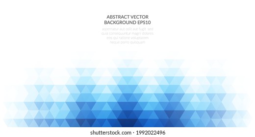 Abstract background with geometric texture. Bright shades of blue. Design of presentations, flyers, booklets and brochures for business and education. Vector illustration.