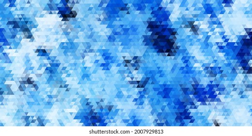 Abstract background with geometric texture. Bright shades of blue. Design of presentations, flyers, booklets and brochures for business and education. Vector illustration.