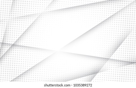 Abstract background with geometric texture. Halftone grey gradient for business presentation, banner, poster or flyer