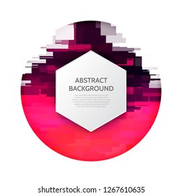 Abstract background with geometric texture. Optical illusion of movement.