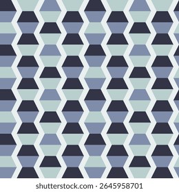 Fundo abstrato dos símbolos trapezoides geométricos. Padrão de vetor sem emenda com cores. pronto para usar para pano, têxtil, envoltório e outros.