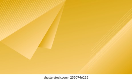ABSTRACT BACKGROUND WITH GEOMETRIC TRIANGLE SHAPES GRADIENT GOLD COLOR DESIGN VECTOR TEMPLATE GOOD FOR MODERN WEBSITE, WALLPAPER, COVER DESIGN, LANDING PAGE
