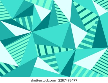 Abstract background with geometric triangle and stripe pattern