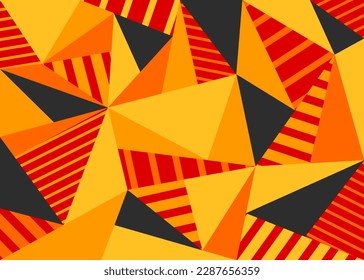 Abstract background with geometric triangle and stripe pattern