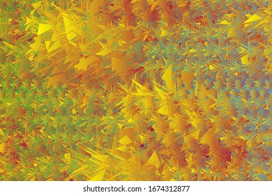 Abstract background geometric triangles and golden wind