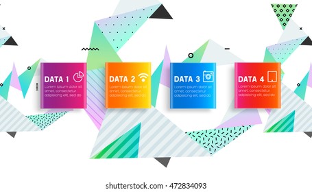 Abstract Background. Geometric Triangles Pattern for Business Presentations, Application Cover and Web Site Design. Vector Illustration.
