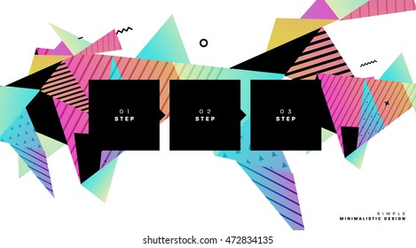 Abstract Background. Geometric Triangles Pattern for Business Presentations, Application Cover and Web Site Design. Vector Illustration.