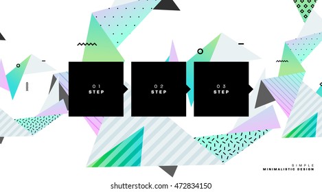 Abstract Background. Geometric Triangles Pattern for Business Presentations, Application Cover and Web Site Design. Vector Illustration.