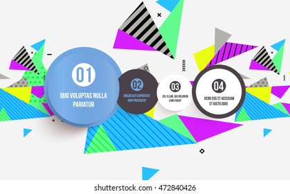 Abstract Background. Geometric Triangles Pattern for Business Presentations, Application Cover and Web Site Design. Vector Illustration.