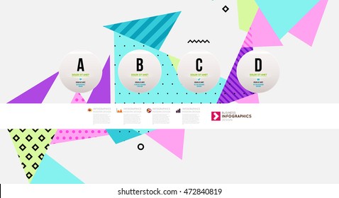 Abstract Background. Geometric Triangles Pattern for Business Presentations, Application Cover and Web Site Design. Vector Illustration.