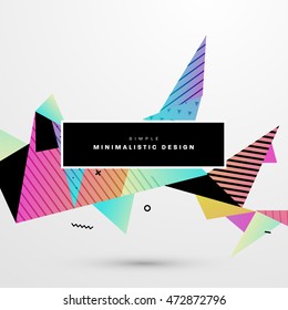 Abstract Background. Geometric Triangles Pattern for Business Presentations, Application Cover and Web Site Design. Vector Illustration.