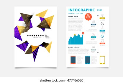Abstract Background. Geometric Triangles Pattern for Business Presentations, Application Cover and Web Site Design. Vector Illustration.