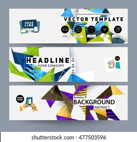 Abstract Background. Geometric Triangles Pattern for Business Presentations, Application Cover and Web Site Design. Vector Illustration.