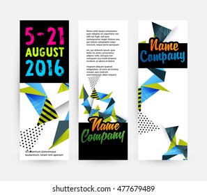 Abstract Background. Geometric Triangles Pattern for Business Presentations, Application Cover and Web Site Design. Vector Illustration.