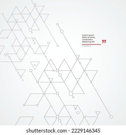 Abstract background of geometric triangles. Vector business abstract pattern