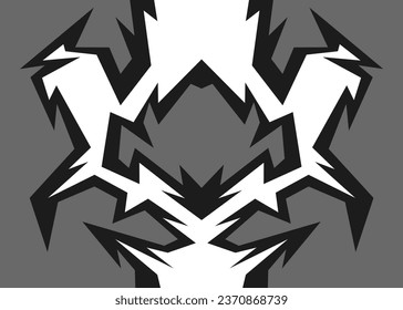 Abstract background with geometric tribal pattern