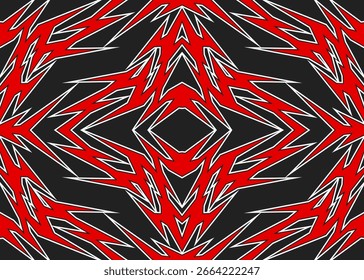 Abstract background with geometric tribal pattern