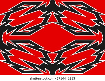 Abstract background with geometric tribal pattern