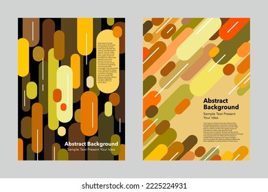 Abstract background geometric vector design, concept layout templates cover posters flyers leaflets brochures annual websites trendy wallpaper backdrop magazines ideas earth tones modern, retro 80’s