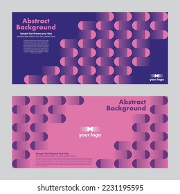 Abstract background geometric vector design, lines and semicircle, wallpaper backdrop business cards websites layout templates, brochures flyers leaflets, horizontal banner, two tone, pink purple 