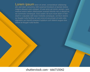 Abstract background from geometric. Vector illustration design for website template, paper cut style with copy space.