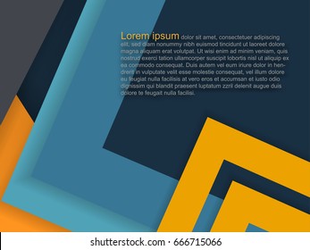 Abstract background from geometric. Vector illustration design for website template, paper cut style with copy space.